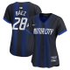 Women's Detroit Tigers #28 Javier Baez Nike Navy 2024 City Connect Limited Jersey