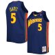 Men's Golden State Warriors Baron Davis Mitchell & Ness Navy Big & Tall Hardwood Classics 2006/07 Swingman Jersey