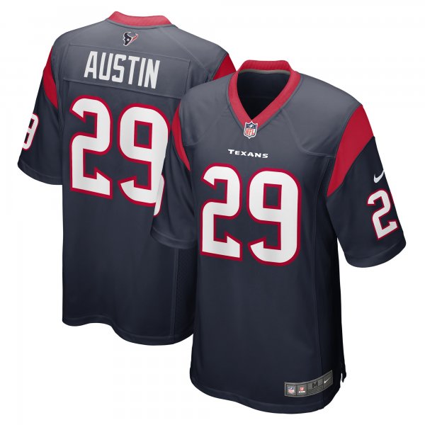 Men's Houston Texans Alex Austin Nike  Navy Team Game Jersey