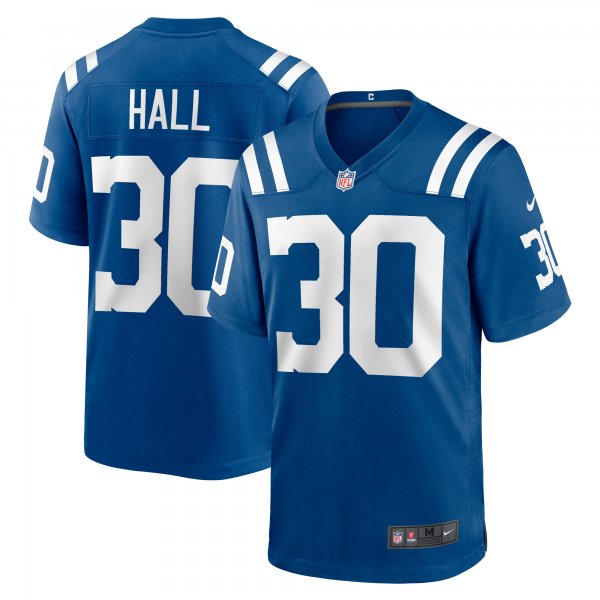 Men's Indianapolis Colts Darren Hall Nike  Royal Team Game Jersey