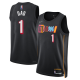 Men's Miami Heat #1 Nike Black 2021/22 Swingman  Jersey - City Edition