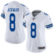 Nike Dallas Cowboys #8 Troy Aikman White Women's Stitched NFL Vapor Untouchable Limited Jersey