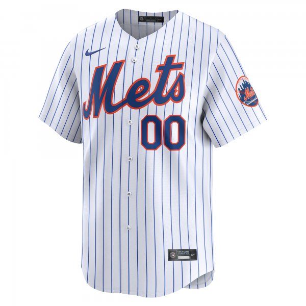 Youth New York Mets Nike White Home Limited Custom Jersey