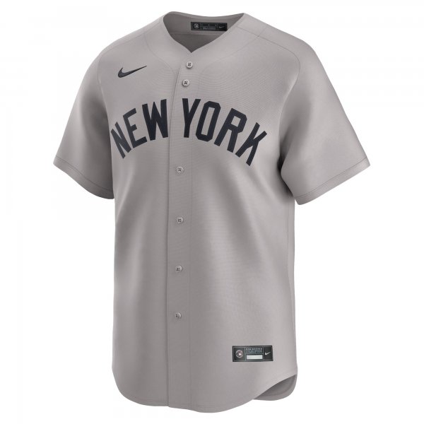 Men's New York Yankees Anthony Volpe Nike Gray Away Limited Player Jersey