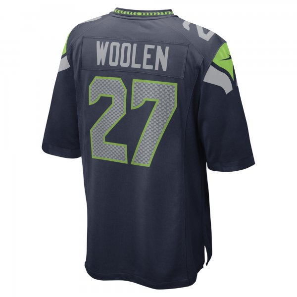 Men's Seattle Seahawks Tariq Woolen Nike College Navy Game Player Jersey