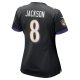 Women's Baltimore Ravens Lamar Jackson Nike  Black Alternate Game Jersey