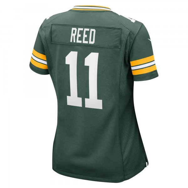 Women's Green Bay Packers Jayden Reed Nike  Green  Game Jersey