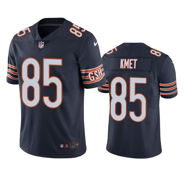 Men's Chicago Bears #85 Cole Kmet Navy Vapor Limited NFL Jersey