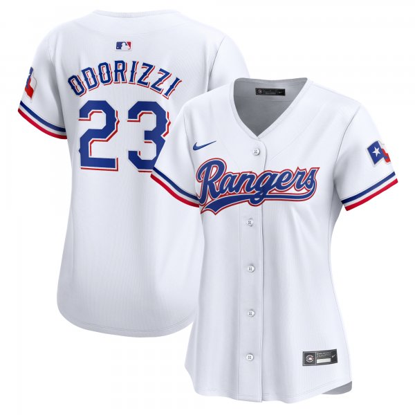 Women's Texas Rangers Jake Odorizzi Nike White Home Limited Player Jersey