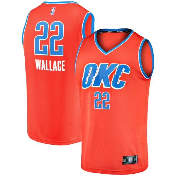 Youth Oklahoma City Thunder Cason Wallace Fanatics Orange Fast Break Replica Player Jersey - Statement Edition