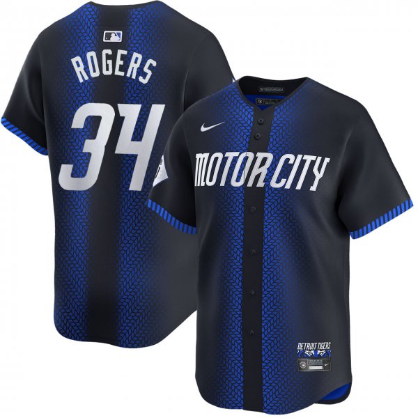 Men's Detroit Tigers #34 Jake Rogers City Connect Limited Jersey