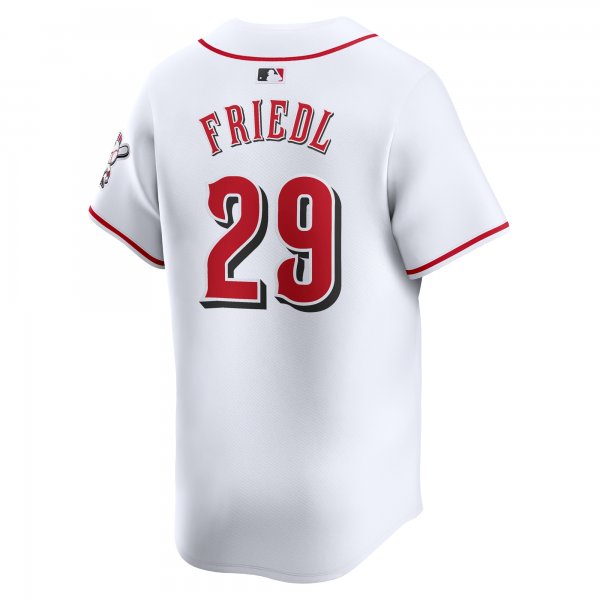 Men's Cincinnati Reds TJ Friedl Nike White Home Limited Player Jersey