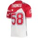 Men's AFC Derrick Thomas Mitchell & Ness White/Red 1995 Pro Bowl Jersey