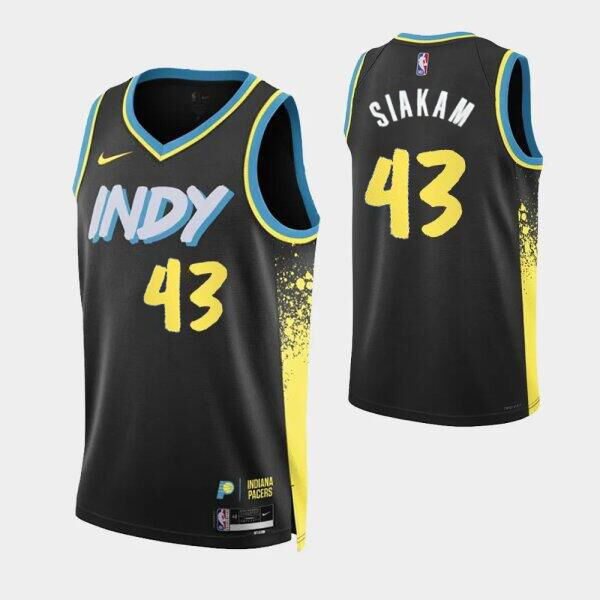 Youth Nike Indiana?Pacers #43 Pascal Siakam 2023-24 City Edition Black City Edition Swingman Jersey