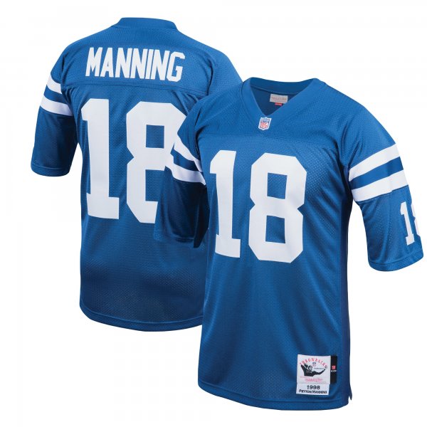 Men's Indianapolis Colts 1998 Peyton Manning Mitchell & Ness Royal Throwback Retired Player Jersey