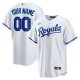 Youth Kansas City Royals Nike White Replica Custom Jersey