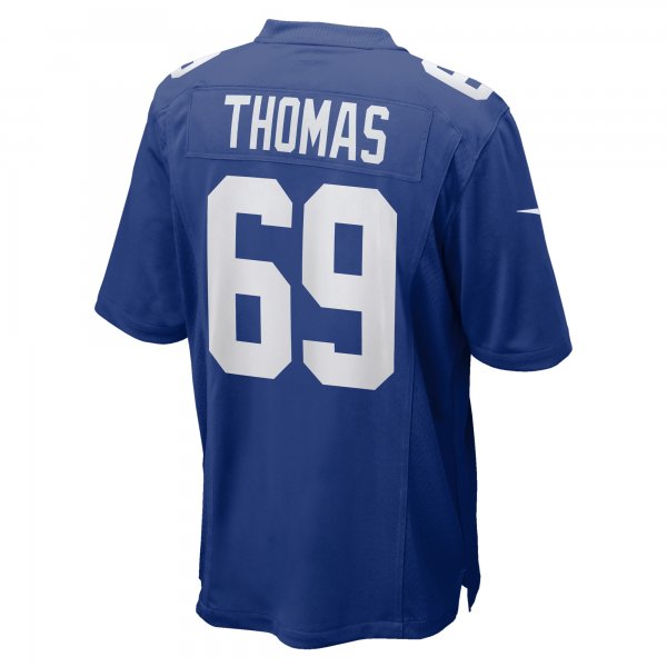 Men's New York Giants Jaylon Thomas Nike  Royal Team Game Jersey