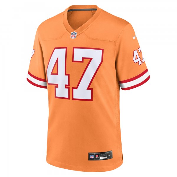 Men's Tampa Bay Buccaneers John Lynch Nike Orange Throwback Game Jersey