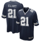 Men's Dallas Cowboys #21 Ezekiel Elliott Nike Navy Game Jersey