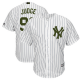 Men's New York Yankees #99 Aaron Judge Majestic White 2018 Memorial Day Cool Base Player MLB Jersey