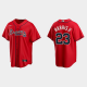 Men's Atlanta Braves #23 Michael Harris II Cool Base Alternate MLB Jersey - Red