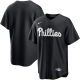 Men's Philadelphia Phillies Nike Black/White Official Cool Base Jersey