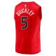 Men's Toronto Raptors Immanuel Quickley Fanatics Red Fast Break Player Jersey - Icon Edition