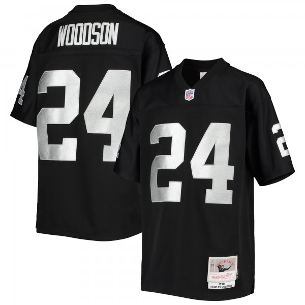 Youth Las Vegas Raiders Charles Woodson Mitchell & Ness Black 1998 Legacy Retired Player Jersey