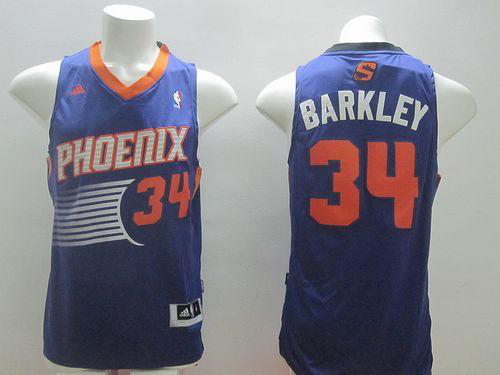 Men's Revolution 30 Phoenix Suns #34 Charles Barkley Purple Stitched NBA Jersey