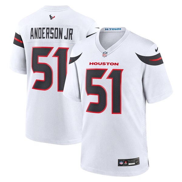 Men's Houston Texans #51 Will Anderson Jr.Nike White Limited Jersey