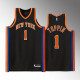 New York Knicks Obi Toppin #1 Black 2022-23 City Edition Jersey