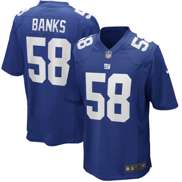 Men's New York Giants Carl Banks Nike Royal Game Retired Player Jersey