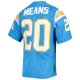 Men's Los Angeles Chargers 1994 Natrone Means Mitchell & Ness Powder Blue Throwback Retired Player Jersey