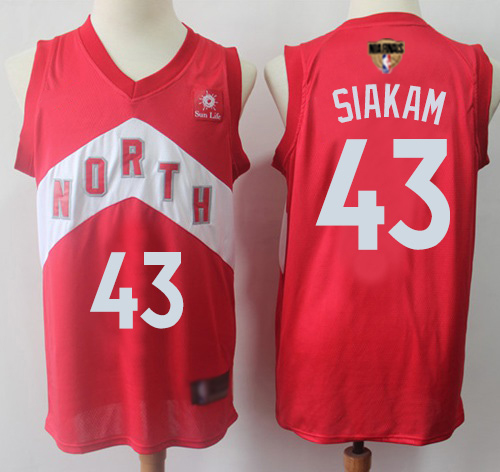 Men's Nike Toronto Raptors #43 Pascal Siakam Red 2019 Finals Bound Swingman Earned Edition NBA Jersey