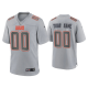 Men's Cleveland Browns Custom Gray Atmosphere Fashion Game Jersey