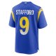 Men's Los Angeles Rams Matthew Stafford Nike Royal Super Bowl LVI Game Patch Jersey