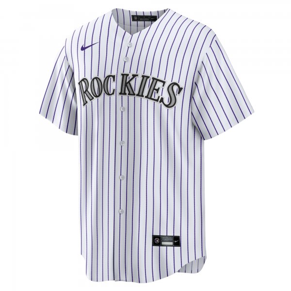 Men's Colorado Rockies Charlie Blackmon Nike White Home Replica Player Name Jersey