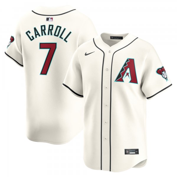 Men's Arizona Diamondbacks Corbin Carroll Nike White Home Limited Player Jersey