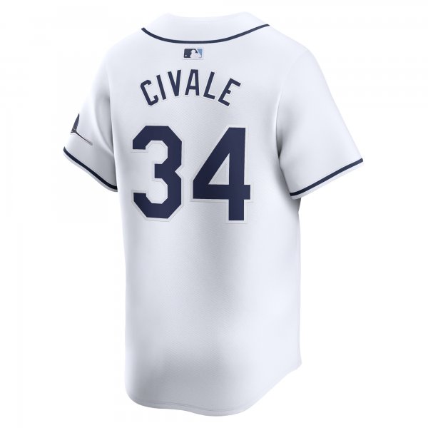 Men's Tampa Bay Rays Aaron Civale Nike White Home Limited Player Jersey