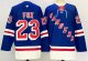 Men's #23 Adam Fox New York Rangers Blue City Edition Jersey