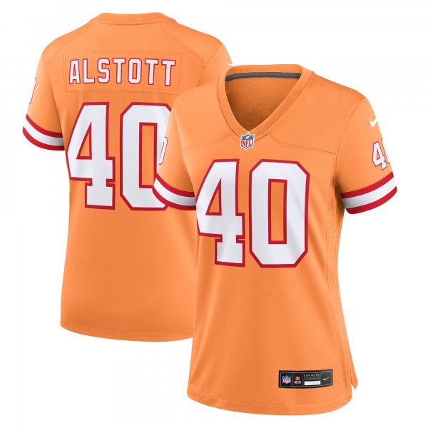 Women's Tampa Bay Buccaneers Mike Alstott Nike Orange Throwback Game Jersey