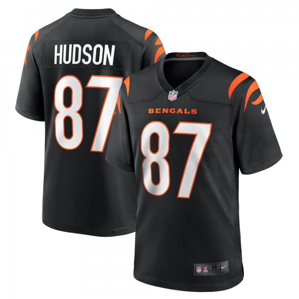 Men's Cincinnati Bengals Tanner Hudson Nike Black Home Game Player Jersey