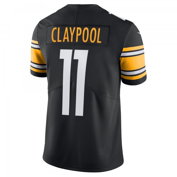 Men's Pittsburgh Steelers Chase Claypool Nike Black Vapor Limited Player Jersey