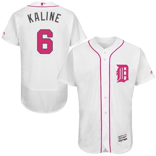 Detroit Tigers #6 Al Kaline White Flexbase Collection 2016 Mother's Day Stitched MLB Jersey