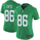 Nike Philadelphia Eagles #86 Zach Ertz Green Women's Stitched NFL Limited Rush Jersey