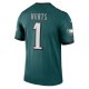 Men's Philadelphia Eagles Jalen Hurts Nike Midnight Green Legend Jersey