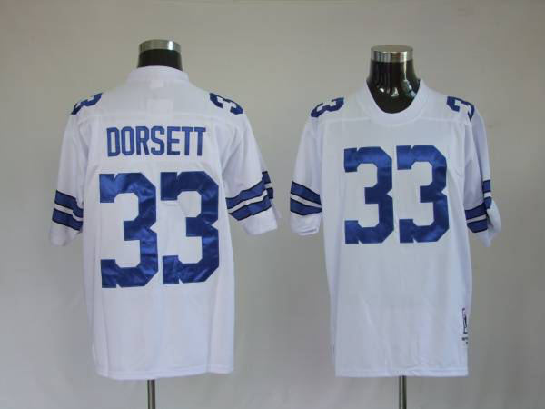 Mitchell And Ness Dallas Cowboys #33 Tony Dorsett White Stitched Throwback NFL Jersey