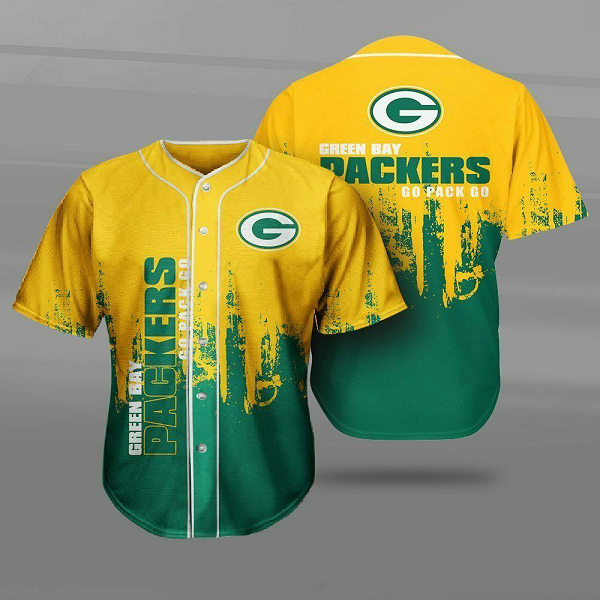 Green Bay Packers NFL 3D Digital Printed Fashion Baseball Legend Jersey