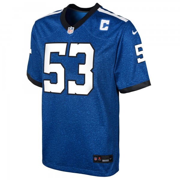 Youth Indianapolis Colts Shaquille Leonard Nike Blue Game Jersey