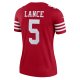 Women's San Francisco 49ers Trey Lance Nike Scarlet Legend Jersey